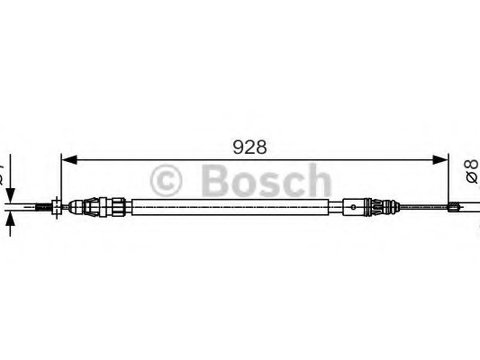 Cablu 1 987 482 000 BOSCH pentru CitroEn C4