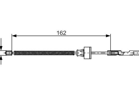 Cablu 1 987 482 278 BOSCH pentru Mazda 2 Ford Fiesta Mazda Demio Ford B-max