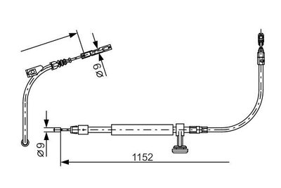 Cablu 1 987 482 332 BOSCH pentru Mercedes-benz C-c