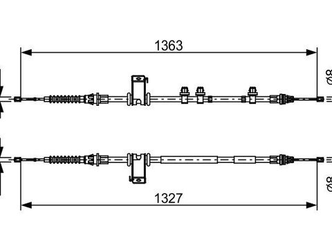 Cablu 1 987 482 453 BOSCH pentru Ford Fiesta Ford B-max