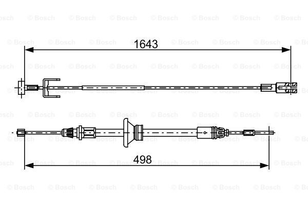 Cablu 1 987 482 525 BOSCH pentru Opel Vivaro