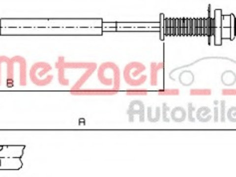 Cablu 10 0390 METZGER pentru Dacia Logan