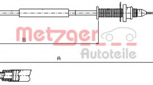 Cablu 10 0390 METZGER pentru Dacia Logan