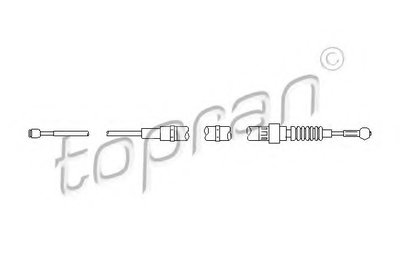 Cablu 112 147 TOPRAN pentru Audi A3 Skoda Octavia 