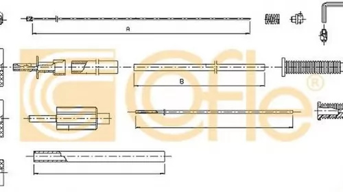 Cablu acceleratie CITROEN C5 III Break TD COFLE 10.1179 PieseDeTop