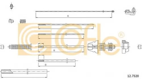 Cablu acceleratie CITROEN C8 EA EB COFLE 12.732 PieseDeTop