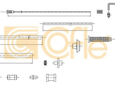 Cablu acceleratie FIAT SCUDO caroserie (220L) (1996 - 2006) COFLE 10.1180