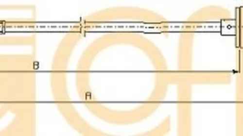 Cablu acceleratie FIAT SEICENTO 600 187 COFLE 1403.7 PieseDeTop