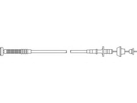 Cablu acceleratie FORD ESCORT Mk V (GAL), FORD ESCORT Mk V combi (GAL, AVL), FORD ESCORT Mk VI Cabriolet (ALL) - TOPRAN 302 772