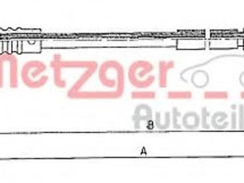 Cablu acceleratie FORD FIESTA Mk III (GFJ) - METZGER 10.0152