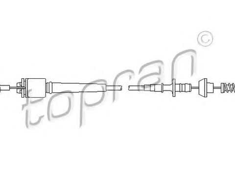 Cablu acceleratie FORD FOCUS Clipper (DNW) (1999 - 2007) TOPRAN 302 775