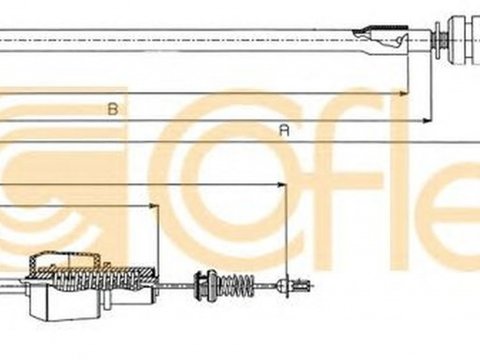 Cablu acceleratie OPEL ASTRA G caroserie F70 COFLE 11.1247