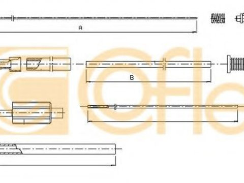 Cablu acceleratie PEUGEOT 106 Mk II (1) (1996 - 2016) COFLE 10.1179