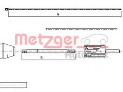 Cablu acceleratie RENAULT MEGANE I Cabriolet (EA0/1_) (1996 - 2003) METZGER 10.0383
