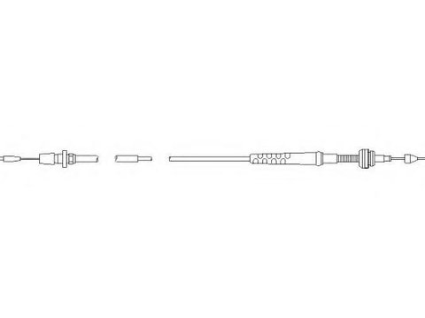 Cablu acceleratie SEAT TOLEDO (1L), VW PASSAT (3A2, 35I), VW PASSAT Variant (3A5, 35I) - TOPRAN 103 603