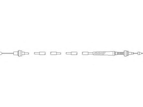 Cablu acceleratie SKODA OCTAVIA (1U2), VW GOLF Mk IV (1J1), VW GOLF Mk IV Estate (1J5) - TOPRAN 112 157