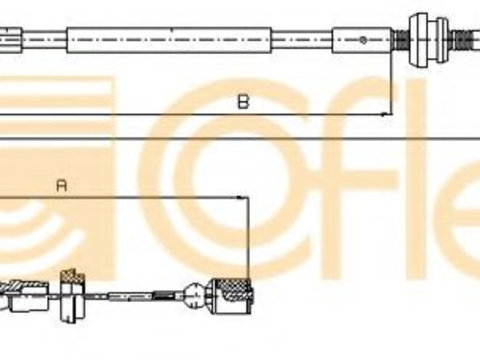 Cablu acceleratie VW GOLF 3 Cabriolet (1E7) (1993 - 1998) COFLE 10.0861