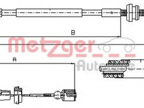 Cablu acceleratie VW GOLF III 1H1 METZGER 100861