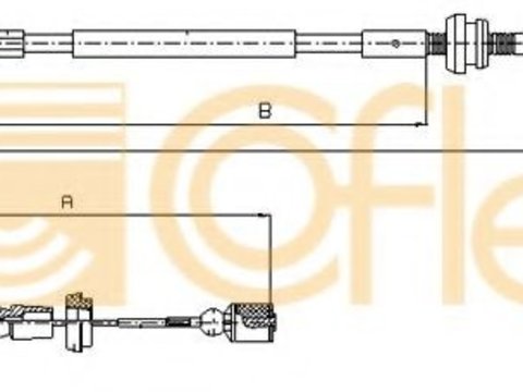 Cablu acceleratie VW GOLF III Cabriolet (1E7) (1993 - 1998) COFLE 10.0861 piesa NOUA