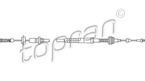 Cablu acceleratie VW LUPO 6X1 6E1 TOPRAN 109822 PieseDeTop