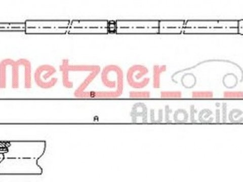 Cablu acceleratie VW NEW BEETLE 9C1 1C1 METZGER 100904