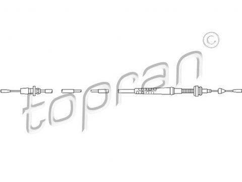 Cablu acceleratie VW TRANSPORTER IV bus 70XB 70XC 7DB 7DW 7DK TOPRAN 109857