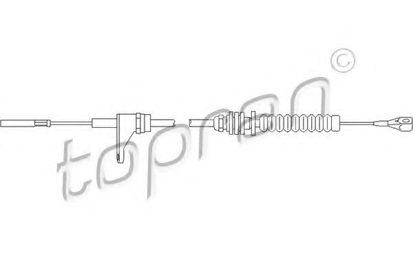 Cablu acceleratie VW TRANSPORTER Mk III caroserie (1979 - 1992) TOPRAN 103 302