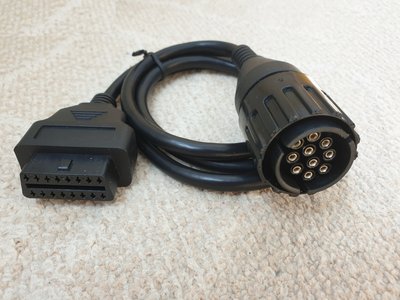 Cablu adaptor 10 pin la 16 pin OBD2 motocicleta BM