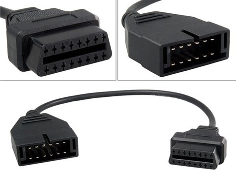 Cablu adaptor ALDL Matiz Cielo GM / Daewoo 12 pini-OBD2 diagnoza