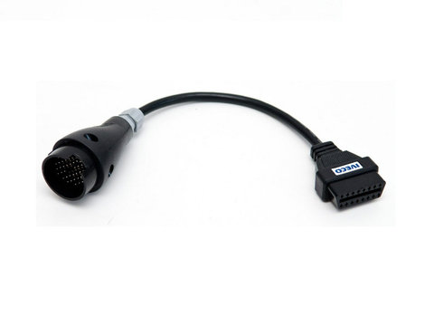 Cablu adaptor Iveco Daily 38 pin la OBD2 pt. diagnoza AUTOCOM, DELPHI, Wurth
