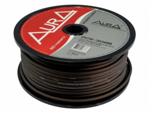 Cablu alimentare AURA PCS 308B, Metru Liniar / Rola 50m, 8mm2 (8AWG), - Metru liniar