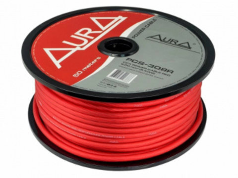 Cablu alimentare AURA PCS 308R, Metru Liniar / Rola 50m, 8mm2 (8AWG) - Metru liniar