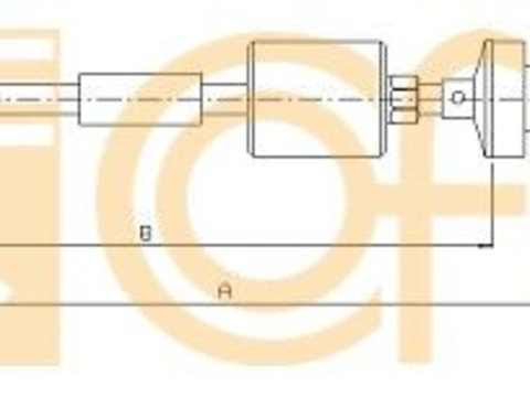 Cablu ambreiaj 10 2891 COFLE pentru Dacia Sandero