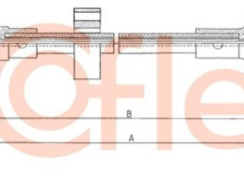 Cablu ambreiaj 11 2323 COFLE pentru Ford Escort