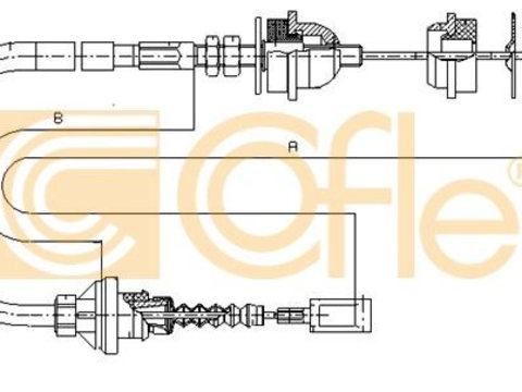 Cablu ambreiaj 1172 4 COFLE pentru Fiat Ducato CitroEn Jumper CitroEn Relay Peugeot Boxer