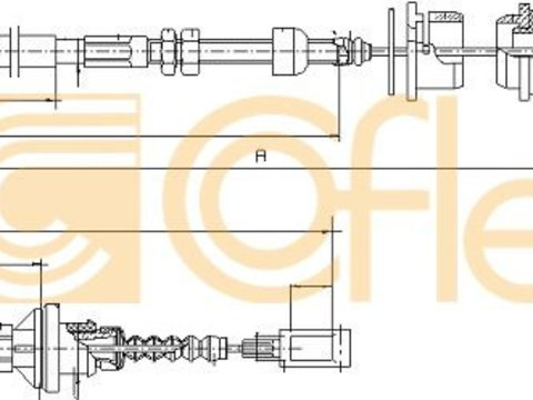 Cablu ambreiaj 12 7210 COFLE pentru Fiat Ducato