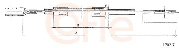 Cablu ambreiaj COFLE 1702.7