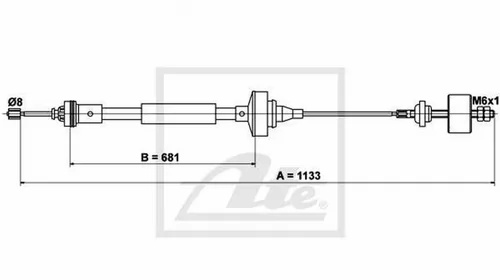 Cablu ambreiaj DACIA LOGAN LS TEXTAR 58013900 PieseDeTop