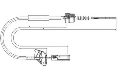 Cablu ambreiaj FIAT PANDA (169) - Cod intern: W201