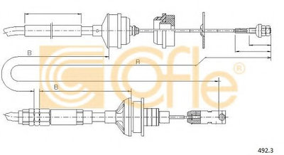 Cablu ambreiaj FIAT SCUDO combinato (220P) (1996 -