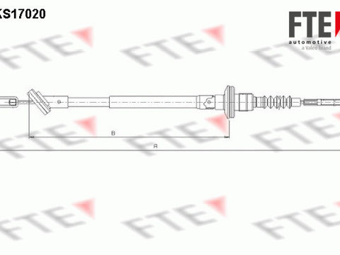 Cablu ambreiaj (FKS17020 FTE) CHEVROLET,DAEWOO