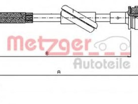 Cablu ambreiaj FORD TRANSIT bus (E_ _), FORD TRANSIT Van (E_ _), FORD TRANSIT platou / sasiu (E_ _) - METZGER 10.2445