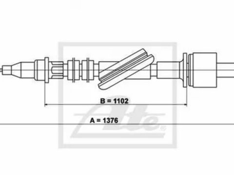 Cablu ambreiaj FORD TRANSIT caroserie E TEXTAR 58007200 PieseDeTop