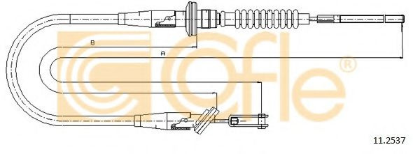 Cablu ambreiaj OPEL AGILA (A) (H00) (2000 - 2007) COFLE 11.2537 piesa NOUA