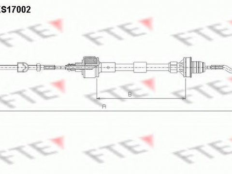 Cablu ambreiaj OPEL TIGRA 95 FTE FKS17002