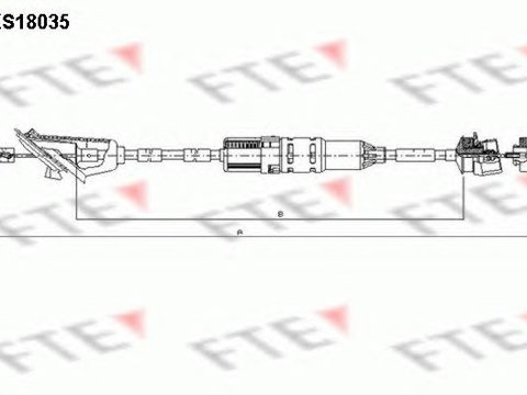 Cablu ambreiaj PEUGEOT 106 II (2) FTE FKS18035