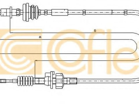 Cablu ambreiaj PEUGEOT 107 (2005 - 2016) COFLE 11.2255