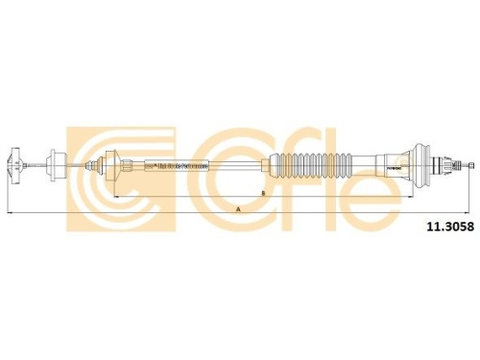 Cablu ambreiaj Peugeot 206 (2a/C)/ 206+ (T3e) Cofle 113058