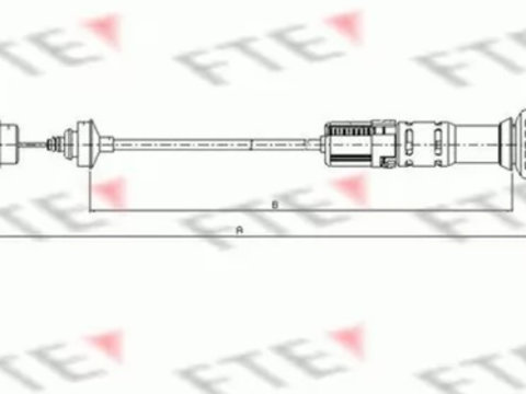 Cablu ambreiaj PEUGEOT 206 CC 2D FTE FKS18026 PieseDeTop