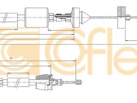Cablu ambreiaj RENAULT CLIO II (BB0/1/2, CB0/1/2) (1998 - 2005) COFLE 15.3213 piesa NOUA
